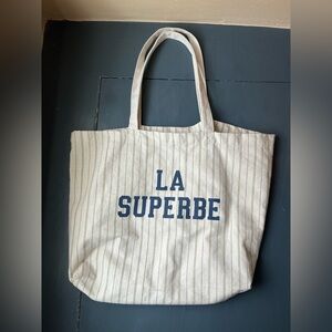 Sézane La Superbe cotton sporty tote